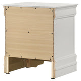 LOUIS PHILIPPE Louis Philippe 2-drawer Nightstand Bedide Table White 202442