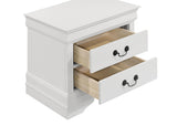 LOUIS PHILIPPE Louis Philippe 2-drawer Nightstand Bedide Table White 202442