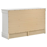 LOUIS PHILIPPE Louis Philippe 6-drawer Dresser White 202443