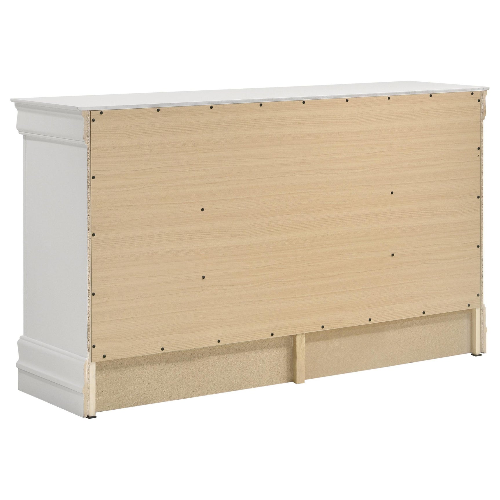 LOUIS PHILIPPE Louis Philippe 6-drawer Dresser White 202443