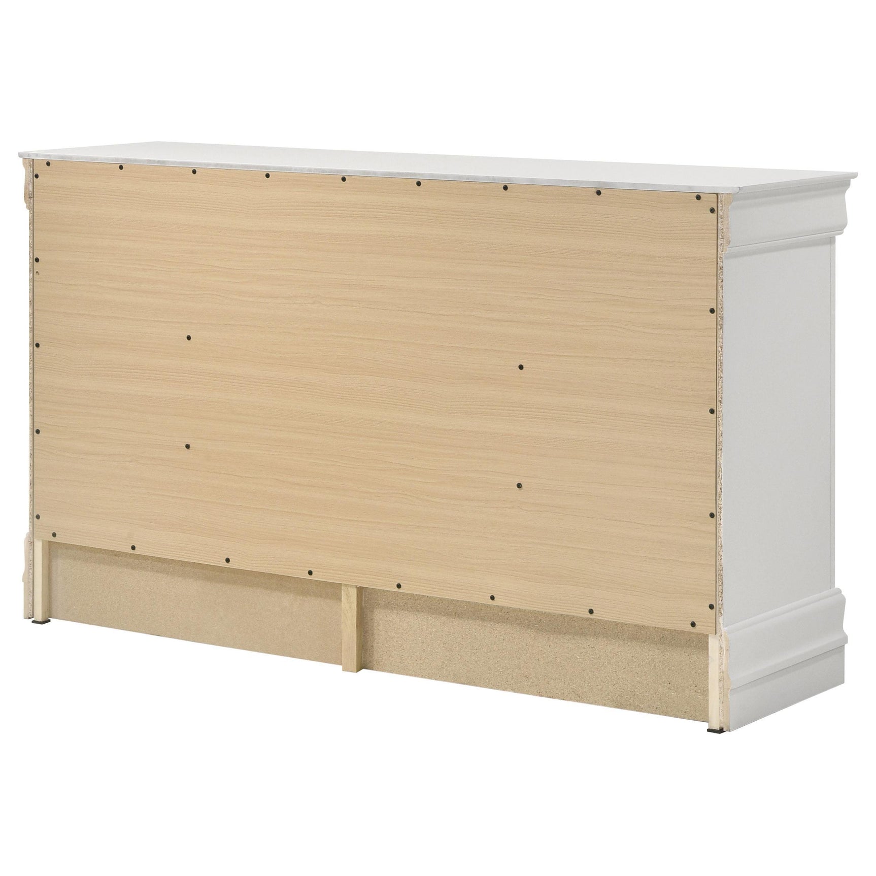 LOUIS PHILIPPE Louis Philippe 6-drawer Dresser White 202443