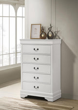 LOUIS PHILIPPE Louis Philippe 5-drawer Bedroom Chest White 202445