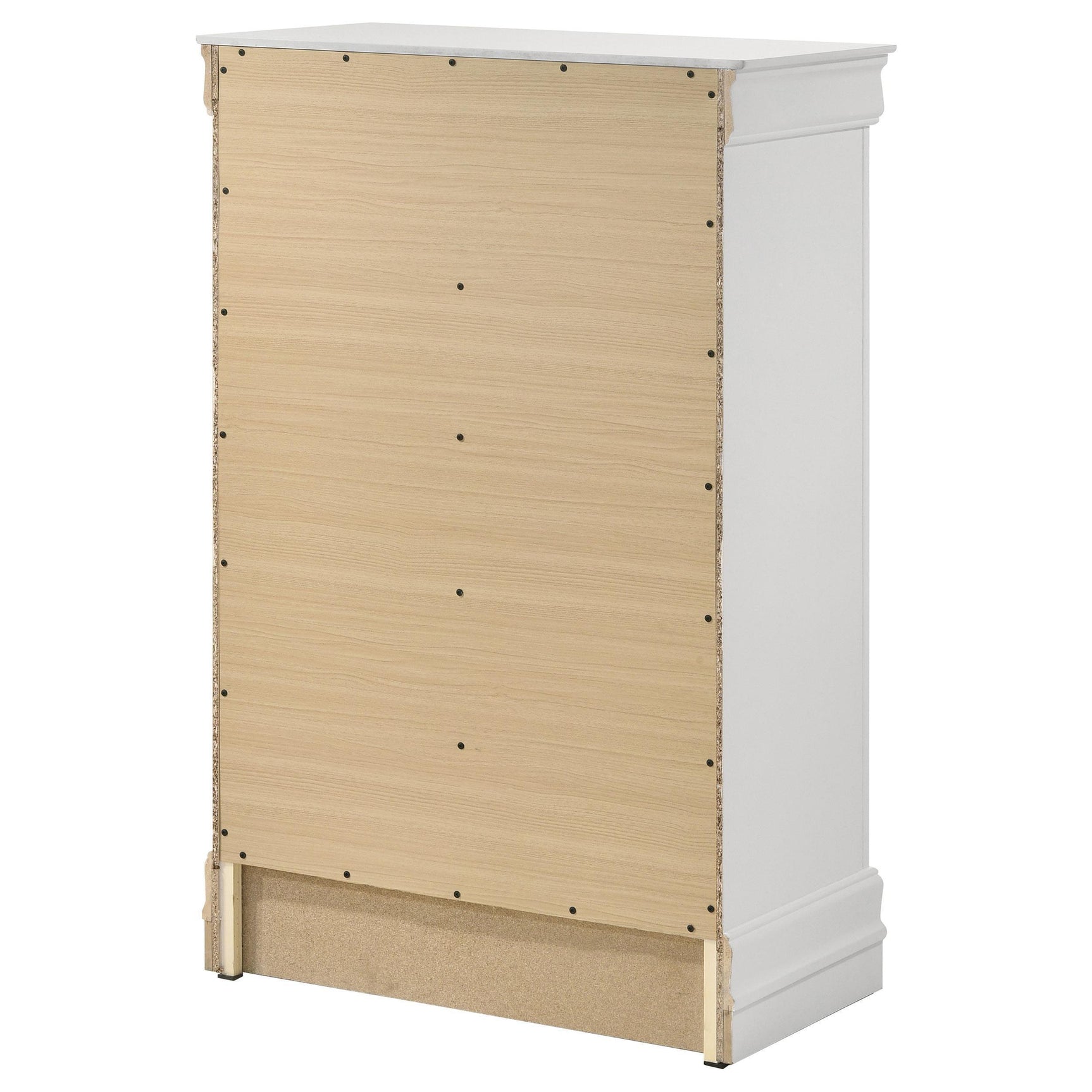 LOUIS PHILIPPE Louis Philippe 5-drawer Bedroom Chest White 202445