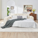 Nuve Cream Modular 6-Piece Sectional with Ottomans view 4