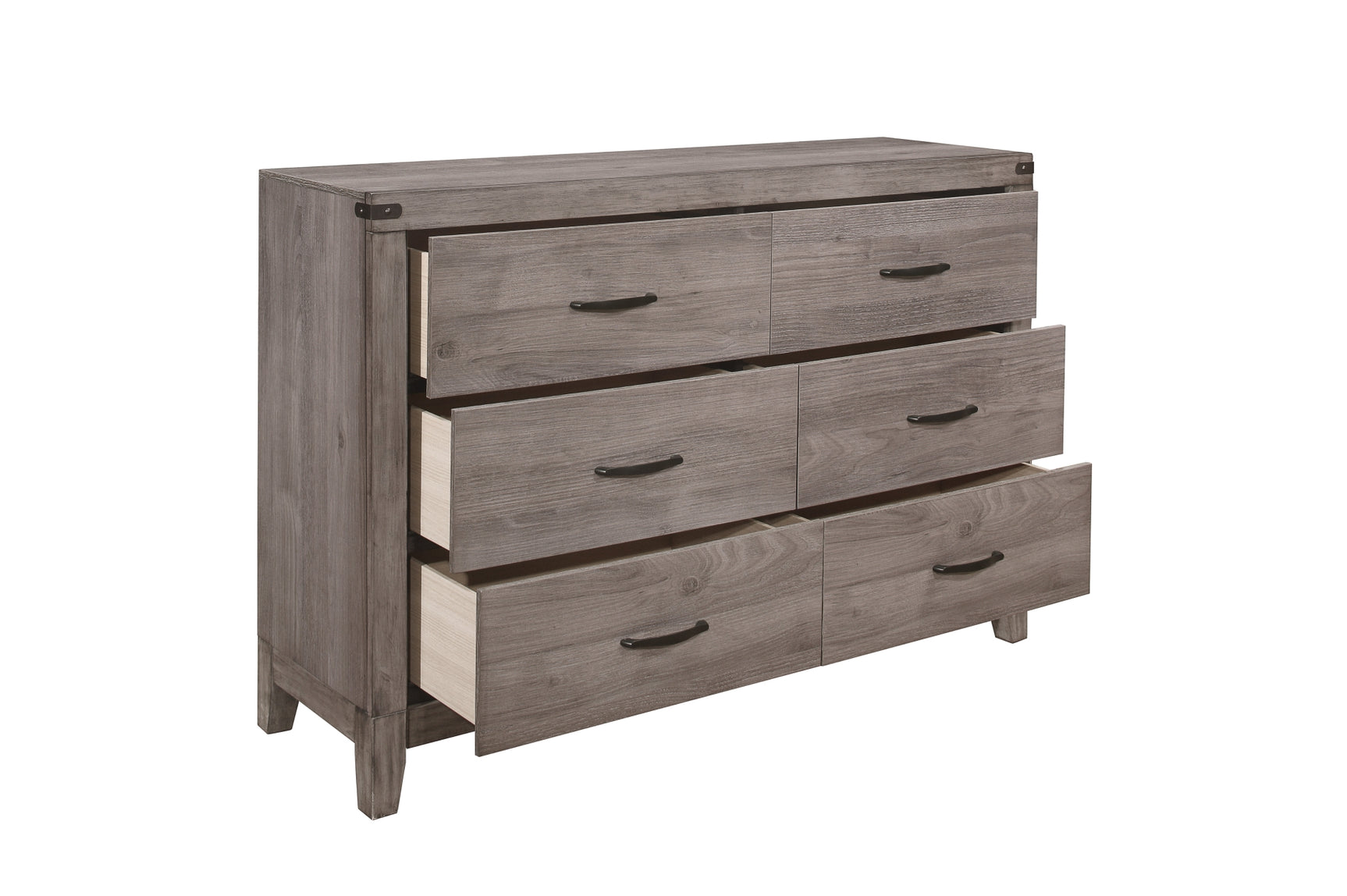 Woodrow Gray Upholstered Panel Bedroom Set
