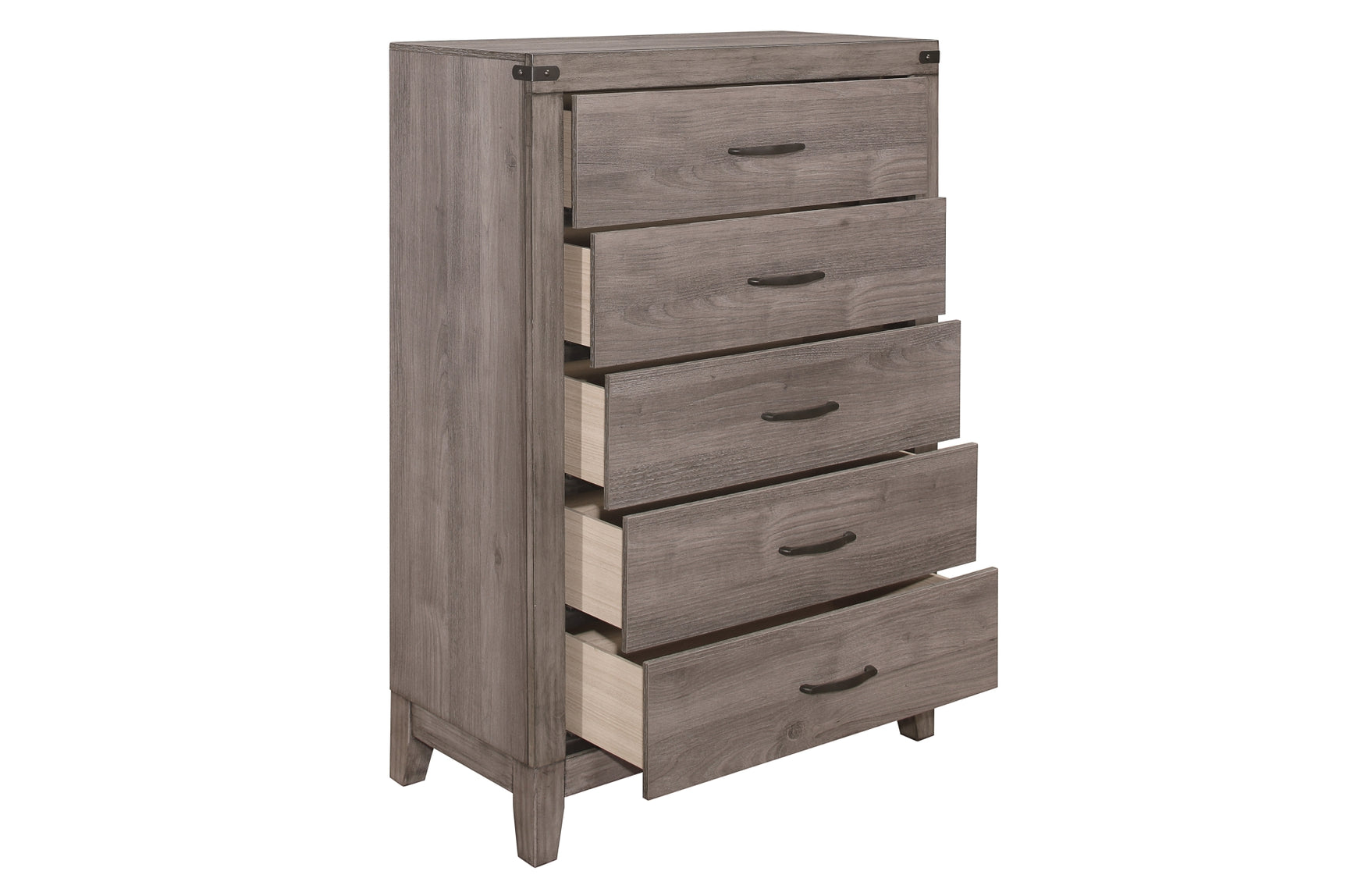 Woodrow Gray Upholstered Panel Bedroom Set