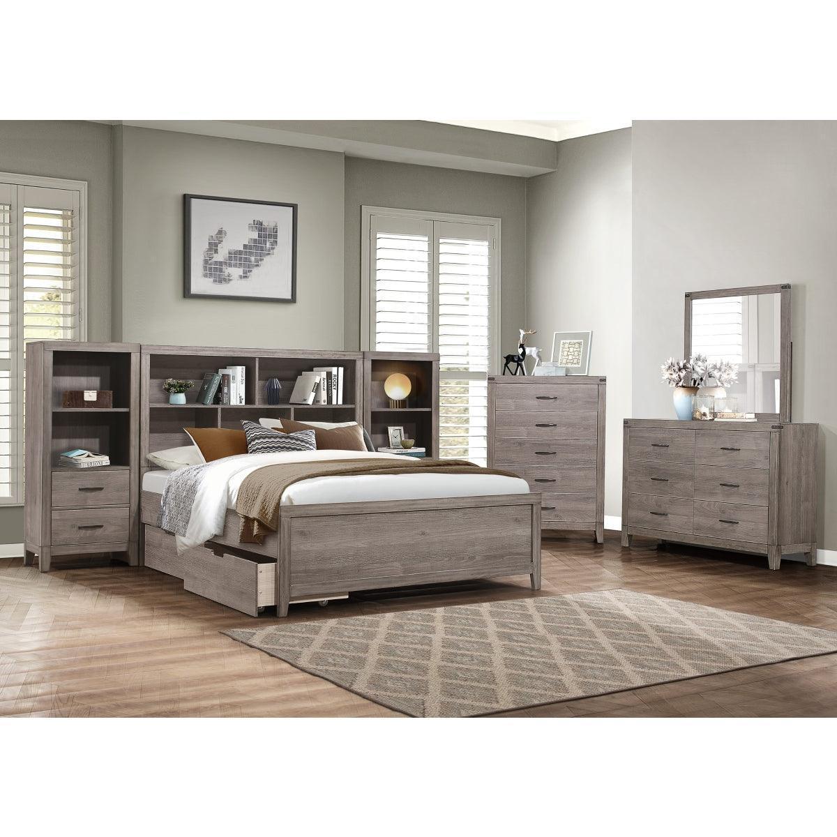 Garo Gray Wall Bedroom Set