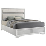 MIRANDA COLLECTION Miranda 55-inch Upholstered Queen Panel Bed White