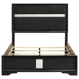 Miranda 54-inch Upholstered Full Panel Bed Black