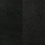 MIRANDA COLLECTION Miranda 55-inch Upholstered Queen Panel Bed Black