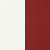 Retro White Red Oval Dining Room Set