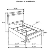 Hazlewood 59-inch Queen Panel Bed Vineyard Oak