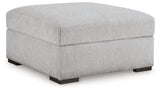 Gabyleigh Nickel Performance Fabric,Next-Gen Nuvella™ Ottoman With Storage