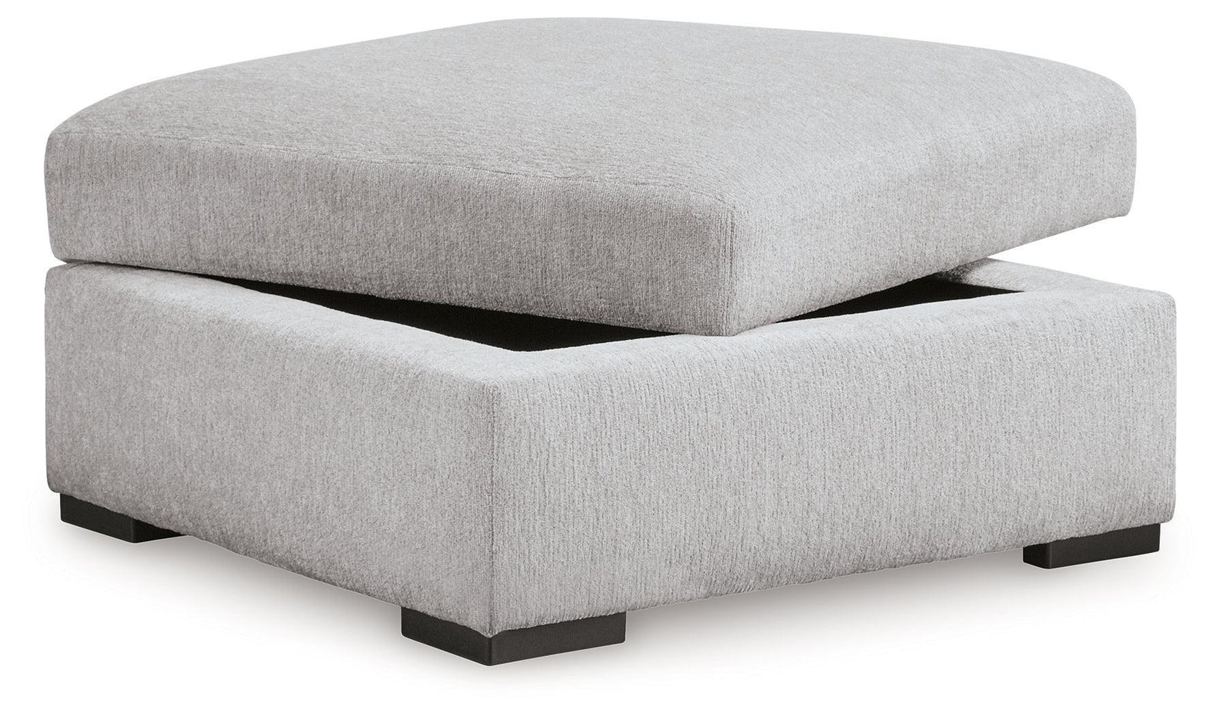 Gabyleigh Nickel Performance Fabric,Next-Gen Nuvella™ Ottoman With Storage