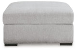 Gabyleigh Nickel Performance Fabric,Next-Gen Nuvella™ Ottoman With Storage