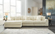 Lindyn Ivory 3-Piece Sectional With Chaise 21104S13 - Ella Furniture