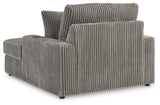 Lindyn Fog Velvet Chaise