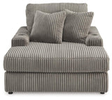 Lindyn Fog Velvet Chaise