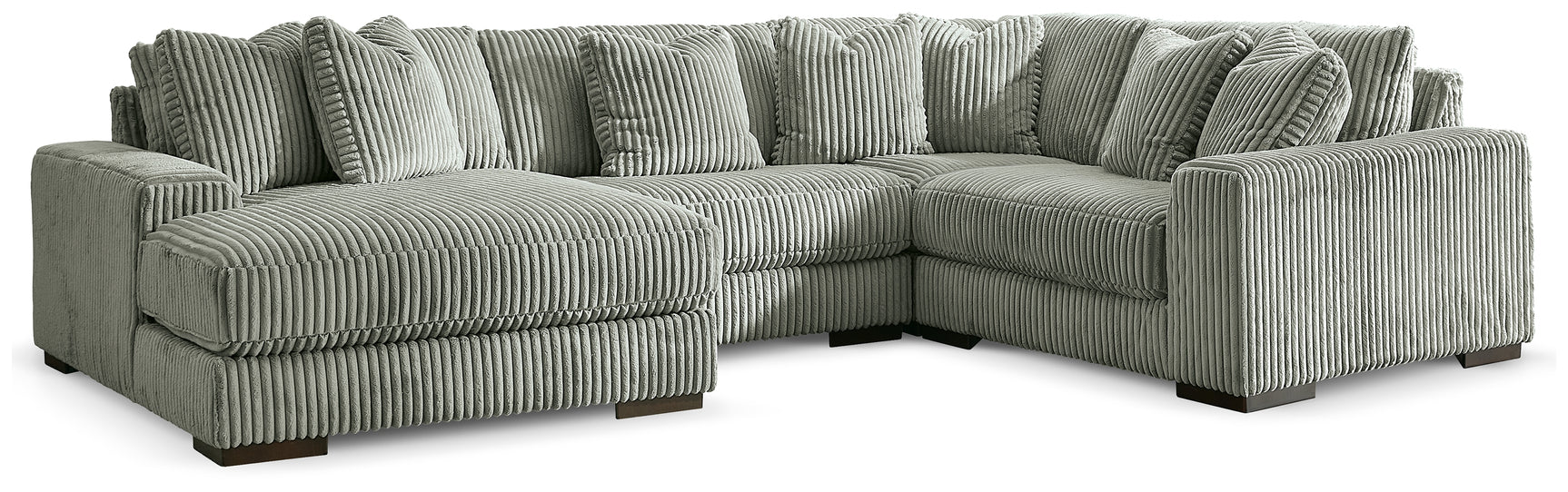Lindyn Fog 4-Piece Sectional with Chaise