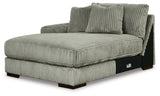 Lindyn Fog 3-Piece Sectional with Double Chaise