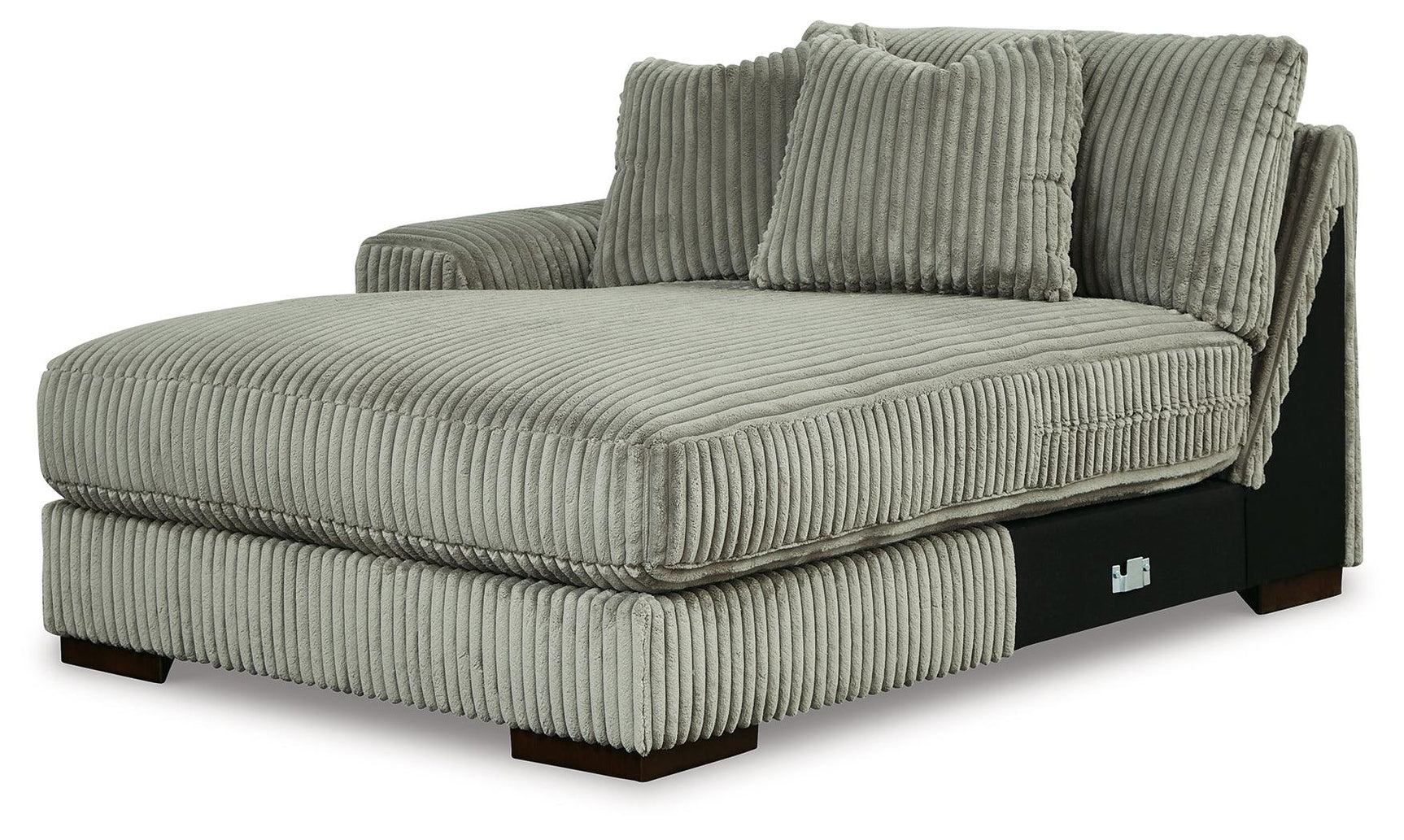 Lindyn Fog 3-Piece Sectional with Double Chaise