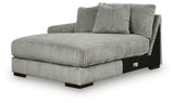 Lindyn Fog 4-Piece Sectional with Double Chaise