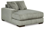 Lindyn Fog 3-Piece Sectional with Double Chaise