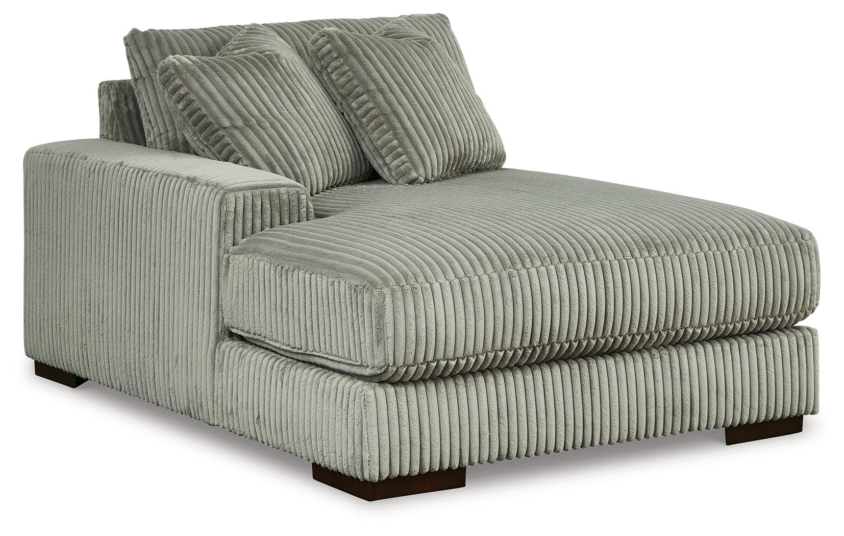 Lindyn Fog 3-Piece Sectional with Double Chaise