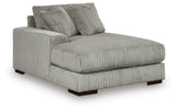 Lindyn Fog 4-Piece Sectional with Double Chaise