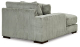 Lindyn Fog 3-Piece Sectional with Double Chaise