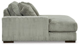 Lindyn Fog 3-Piece Sectional with Double Chaise