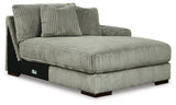 Lindyn Fog 3-Piece Sectional with Double Chaise