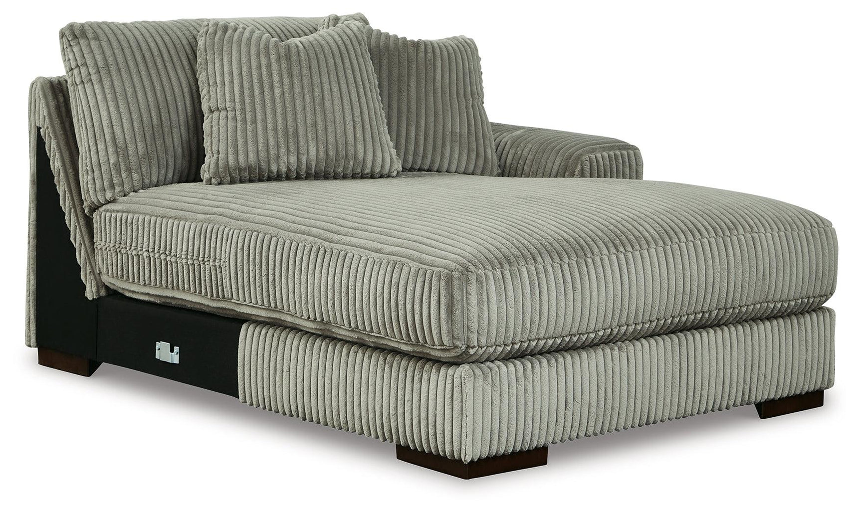 Lindyn Fog 3-Piece Sectional with Double Chaise