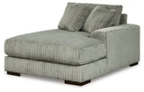 Lindyn Fog Velvet 4-Piece Sectional with Chaise