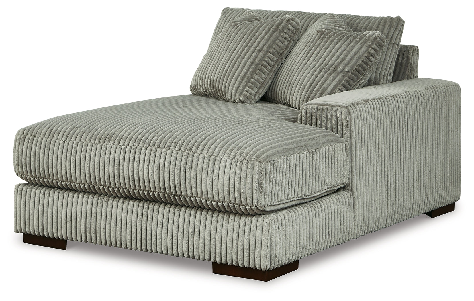 Lindyn Fog Velvet 4-Piece Sectional with Chaise