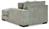 Lindyn Fog 3-Piece Sectional with Double Chaise
