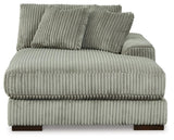 Lindyn Fog 3-Piece Sectional with Double Chaise