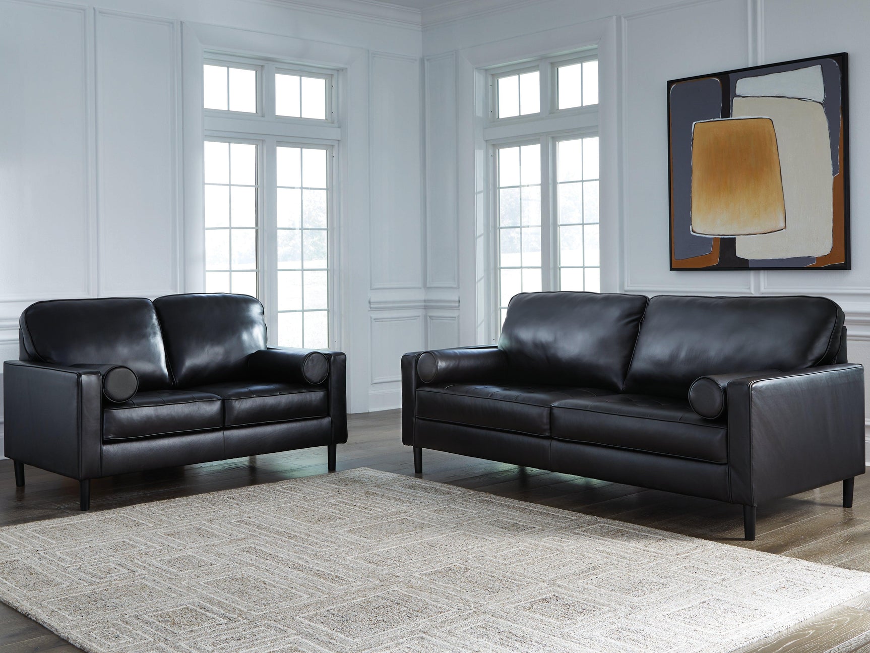 Bryceview Onyx Sofa and Loveseat