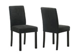 Resia Black White Rectangular Dining Room Set