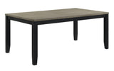 Folio Gray Black Rectangular Dining Room Set