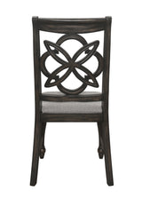 Hilara Brown Gray Fabric Upholstered Dining Room Set