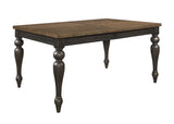 Hilara Brown Gray Fabric Upholstered Dining Room Set