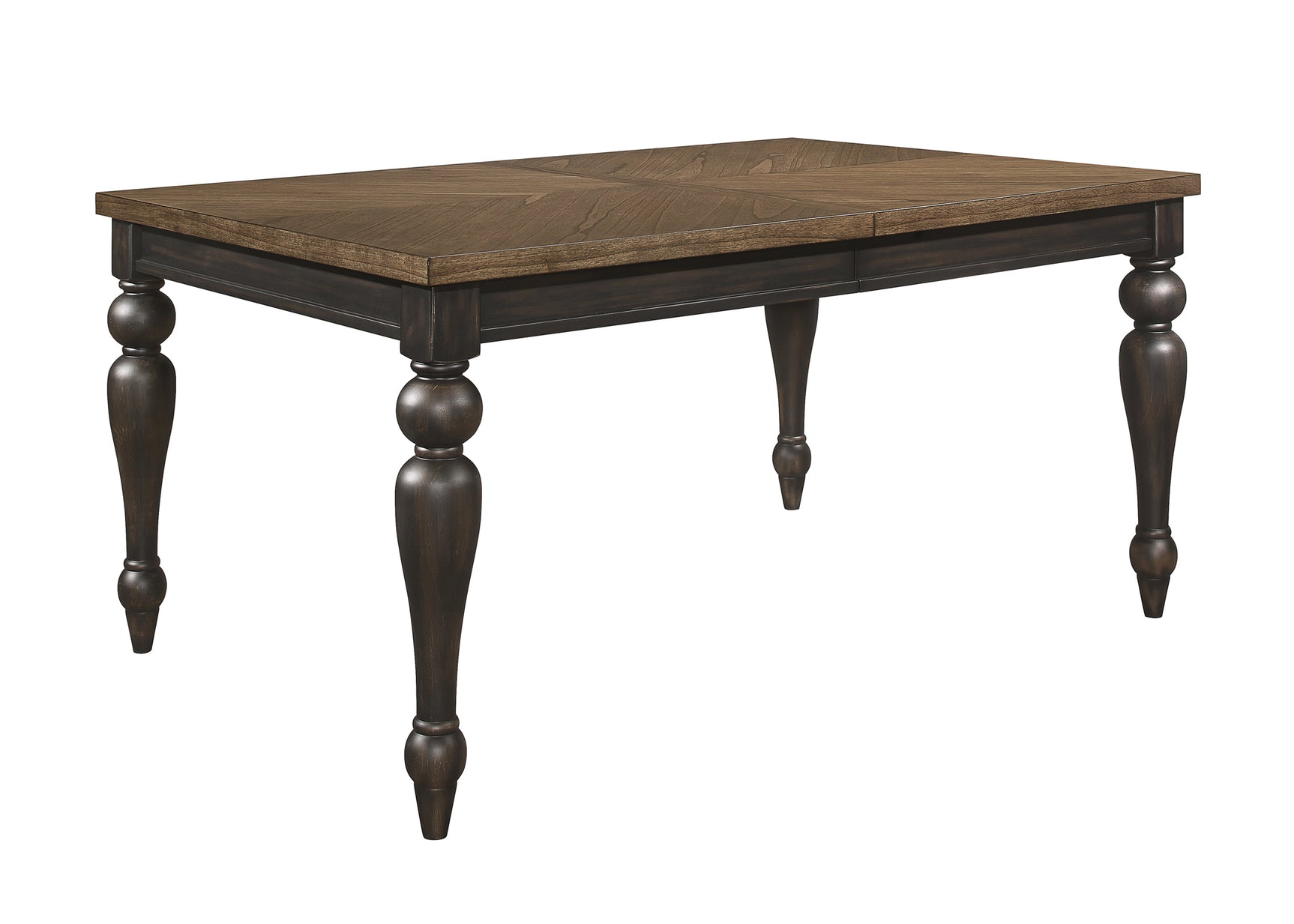 Hilara Brown Gray Fabric Upholstered Dining Room Set
