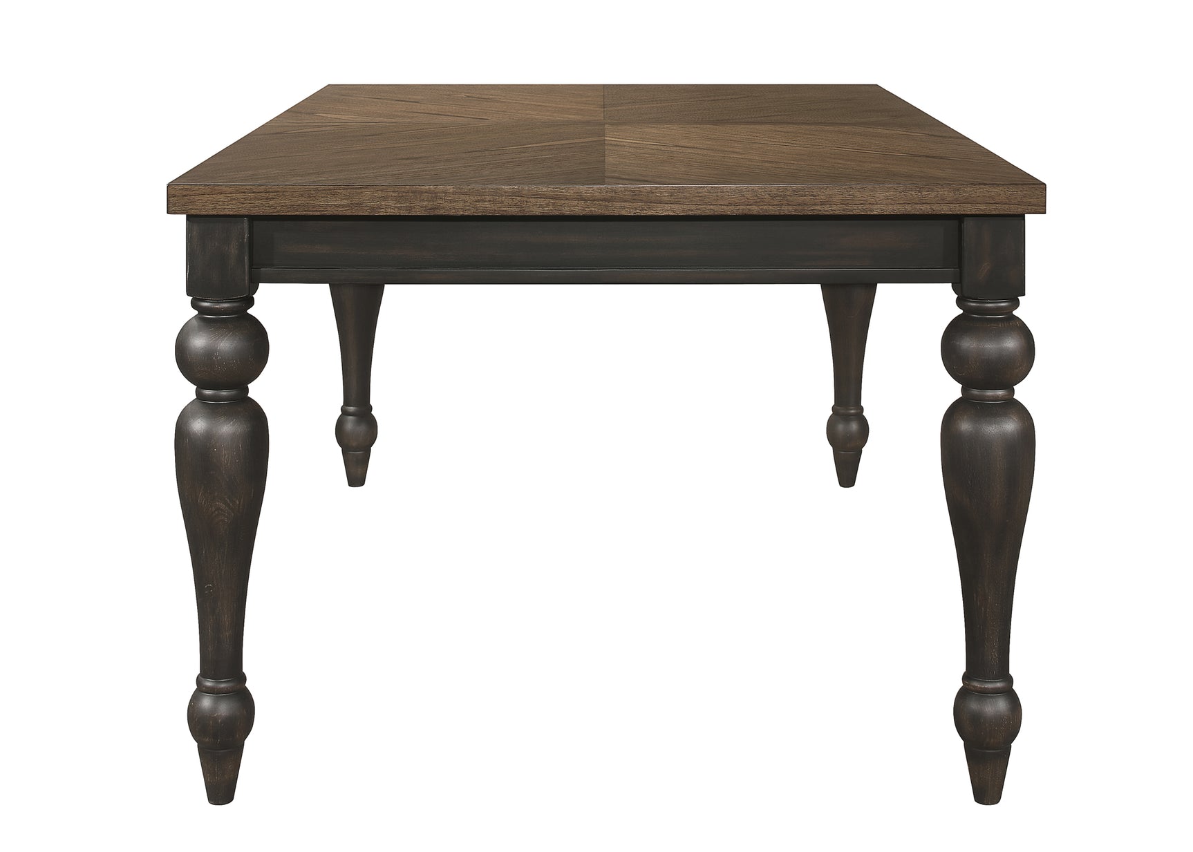 Hilara Brown Gray Fabric Upholstered Dining Room Set
