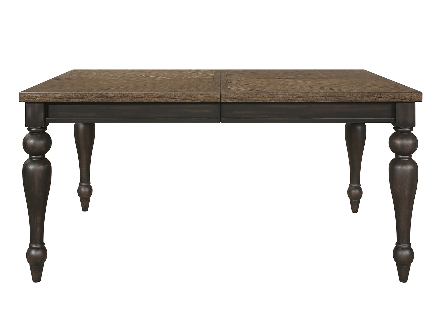 Hilara Brown Gray Fabric Upholstered Dining Room Set