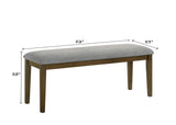 Everly Brown Gray Rectangular Extendable Dining Room Set