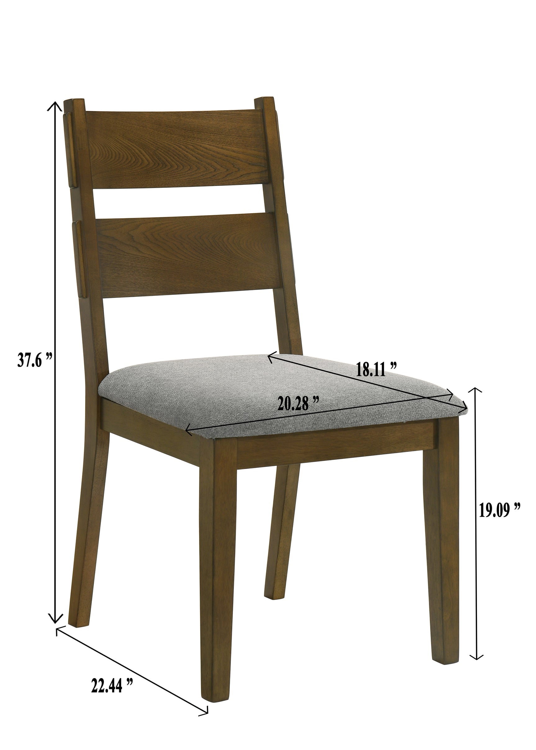 Everly Brown Gray Rectangular Extendable Dining Room Set