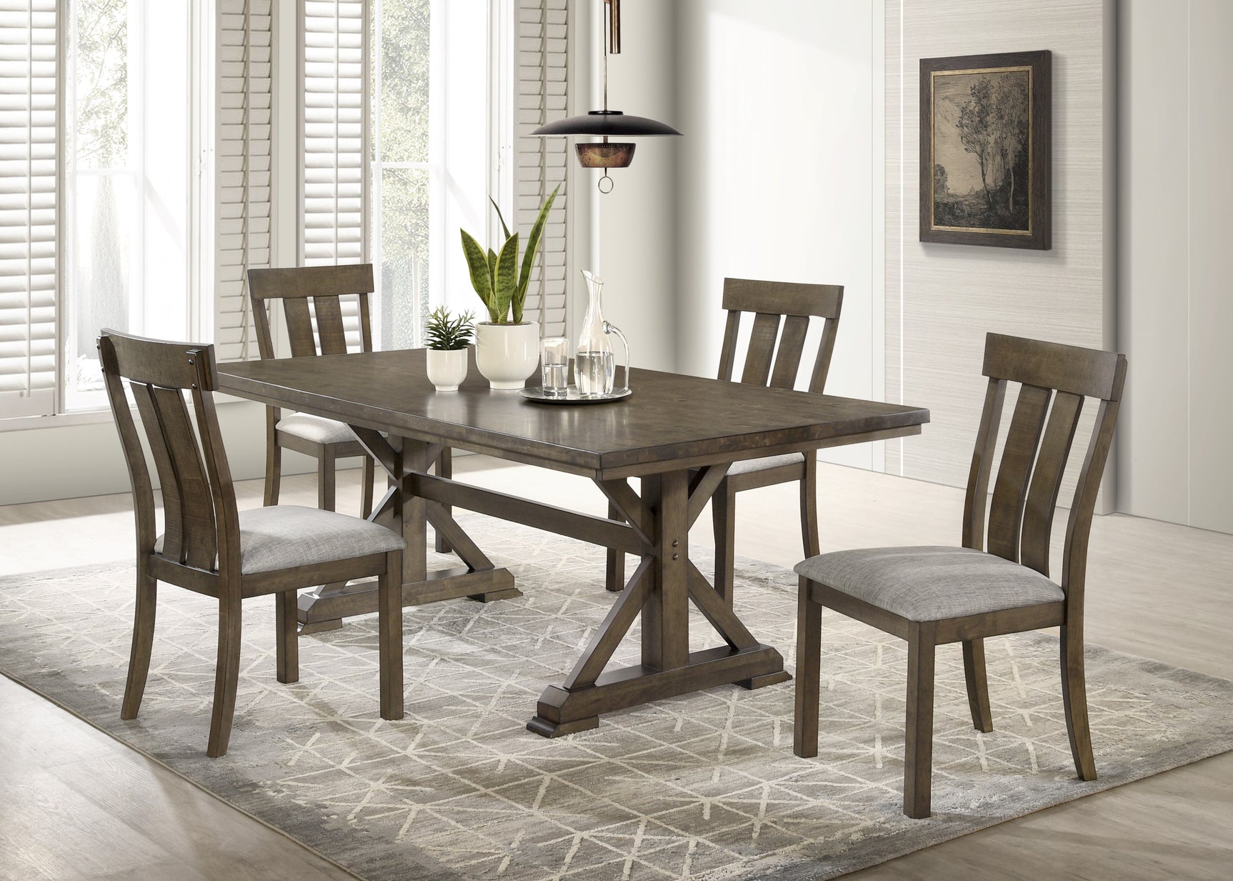 Lloyd Gray Rectangular Dining Room Set