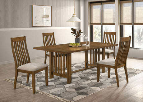 Glendale Brown Rectangular Dining Room Set view 2