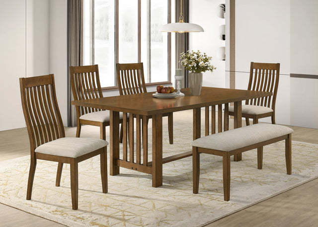 Glendale Brown Rectangular Dining Room Set from Ella Furniture